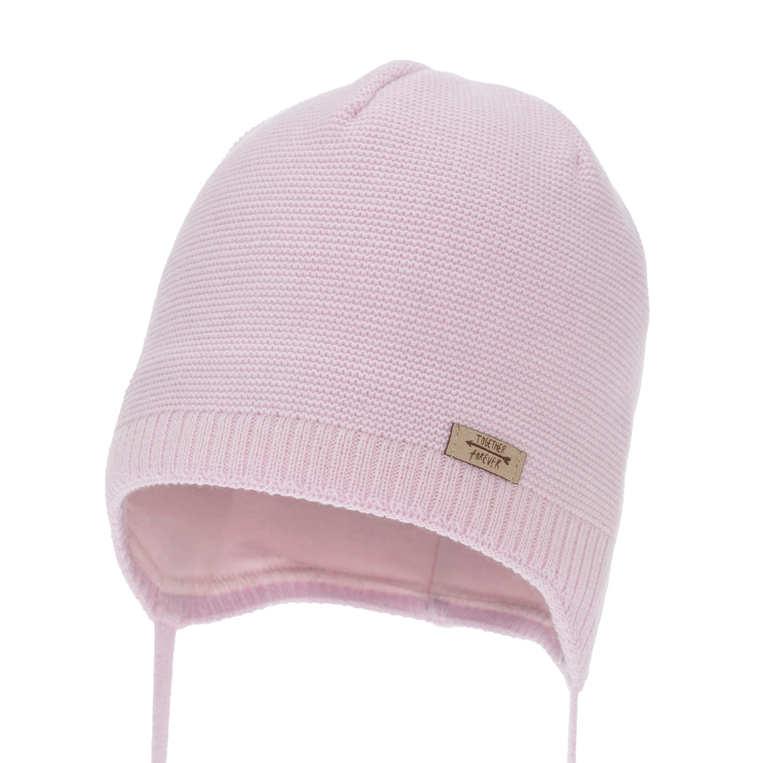 Flicka höst/vår mössa, lila, med knytband, Svenja