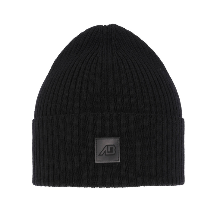 Herr vintermössa, svart, 100% Merino Ull, Matias