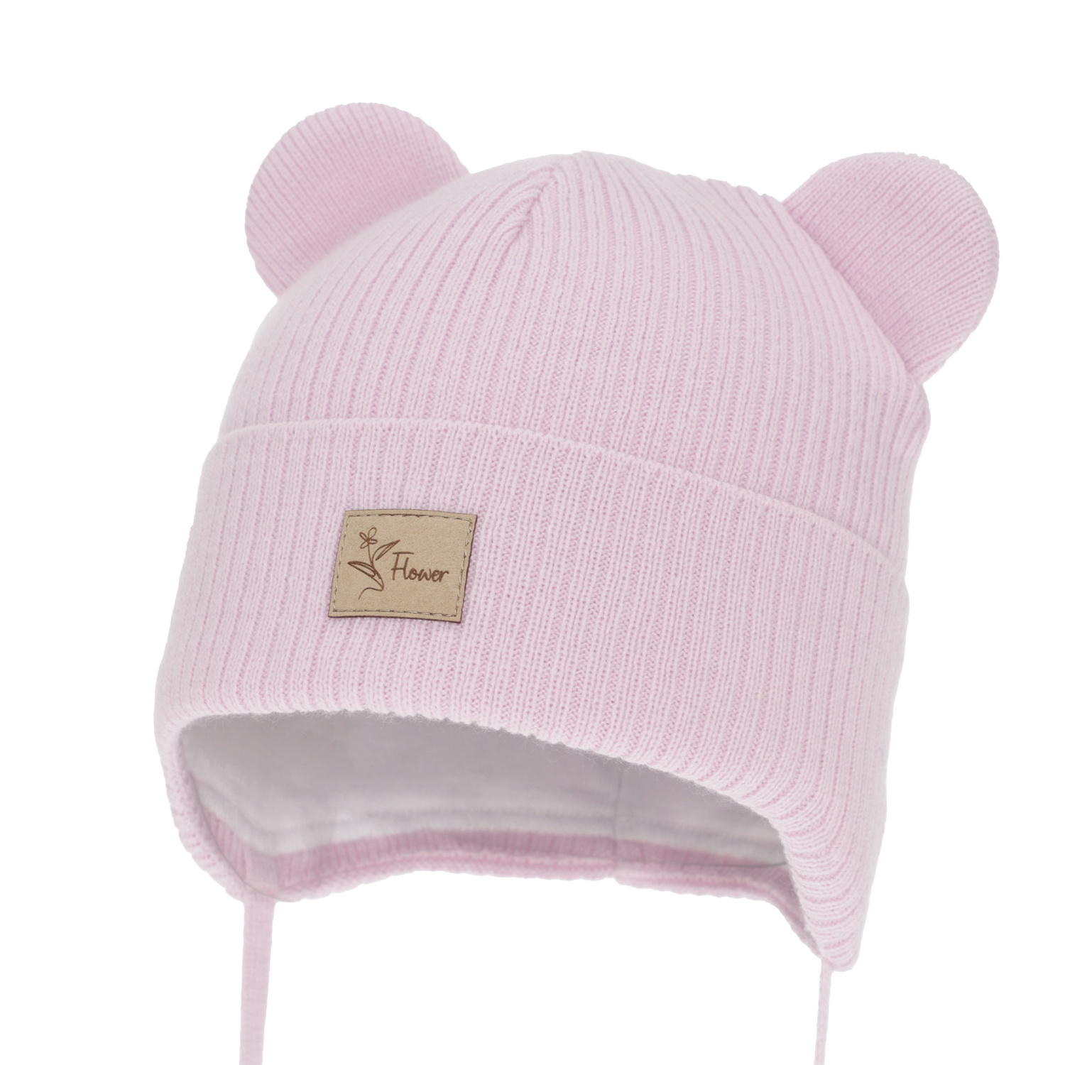 Flicka höst/vår mössa, lila, med knytband, Djona