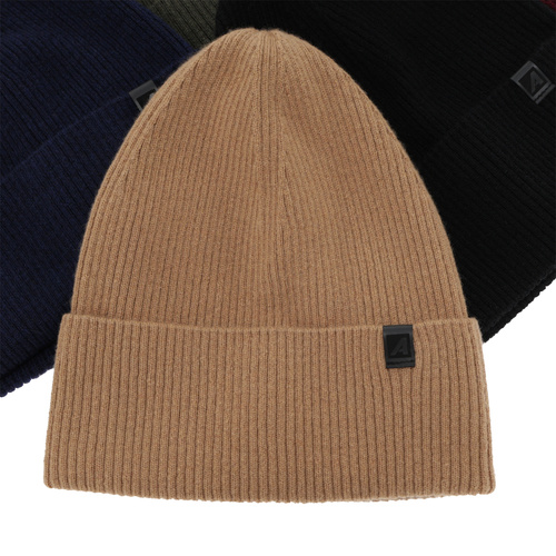 Herr höst/vinter mössa, khaki, med merinull, Azuryt