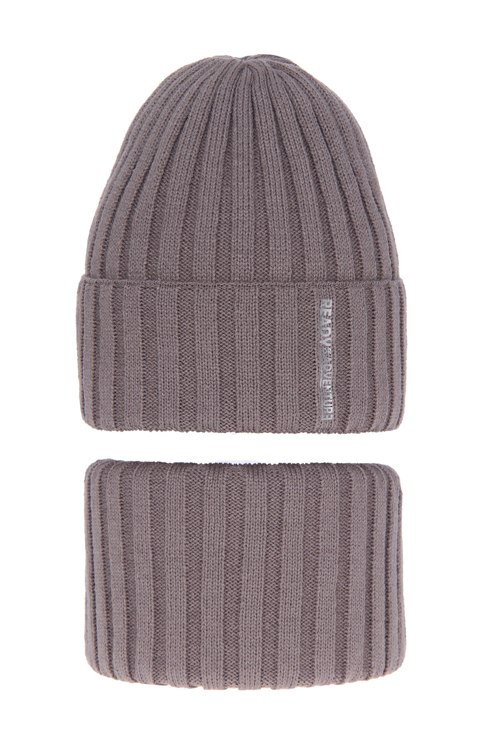 Pojke vinter set: mössa och tubhalsduk, beige, Livido