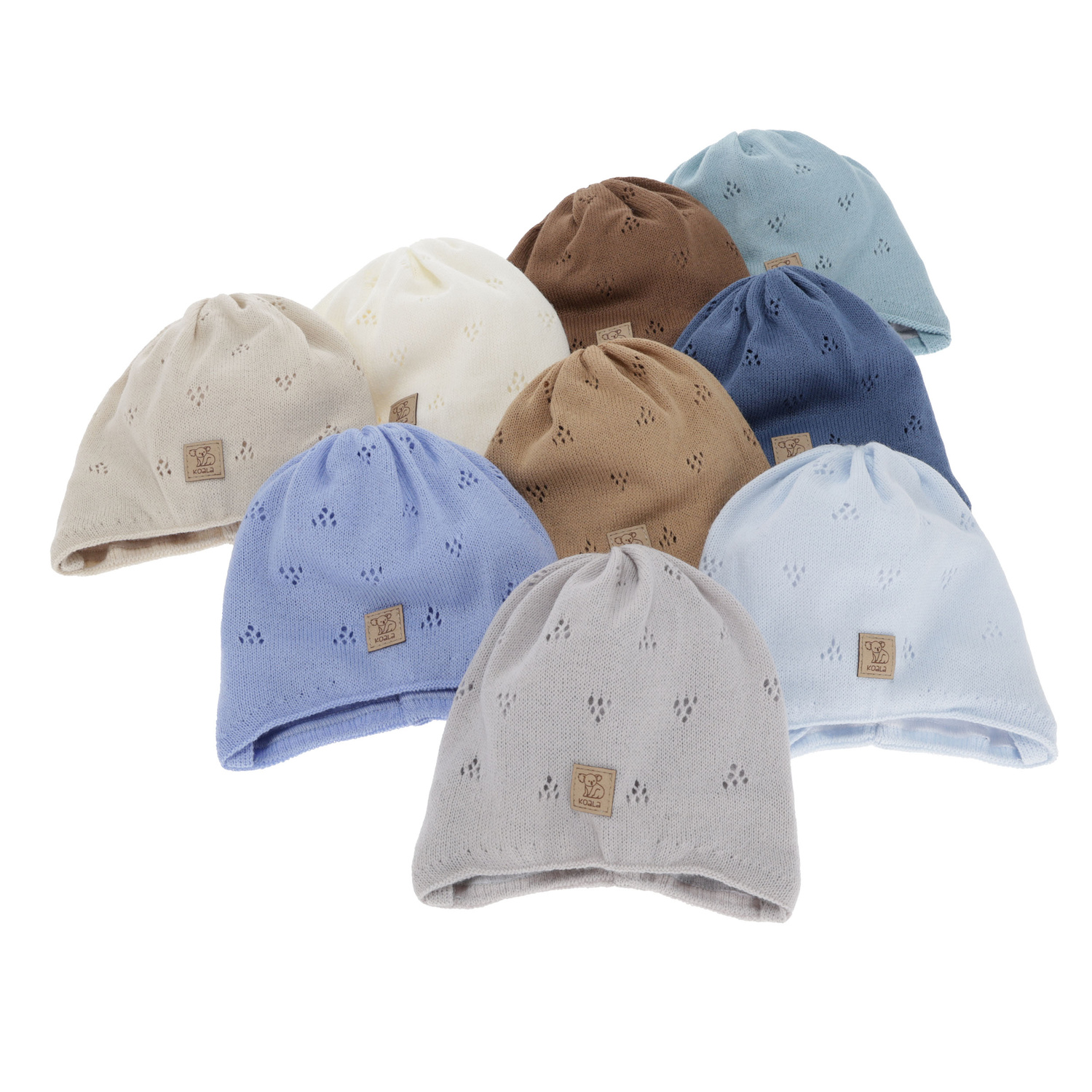 Pojke höst/vår mössa, blå, med knytband, Slate