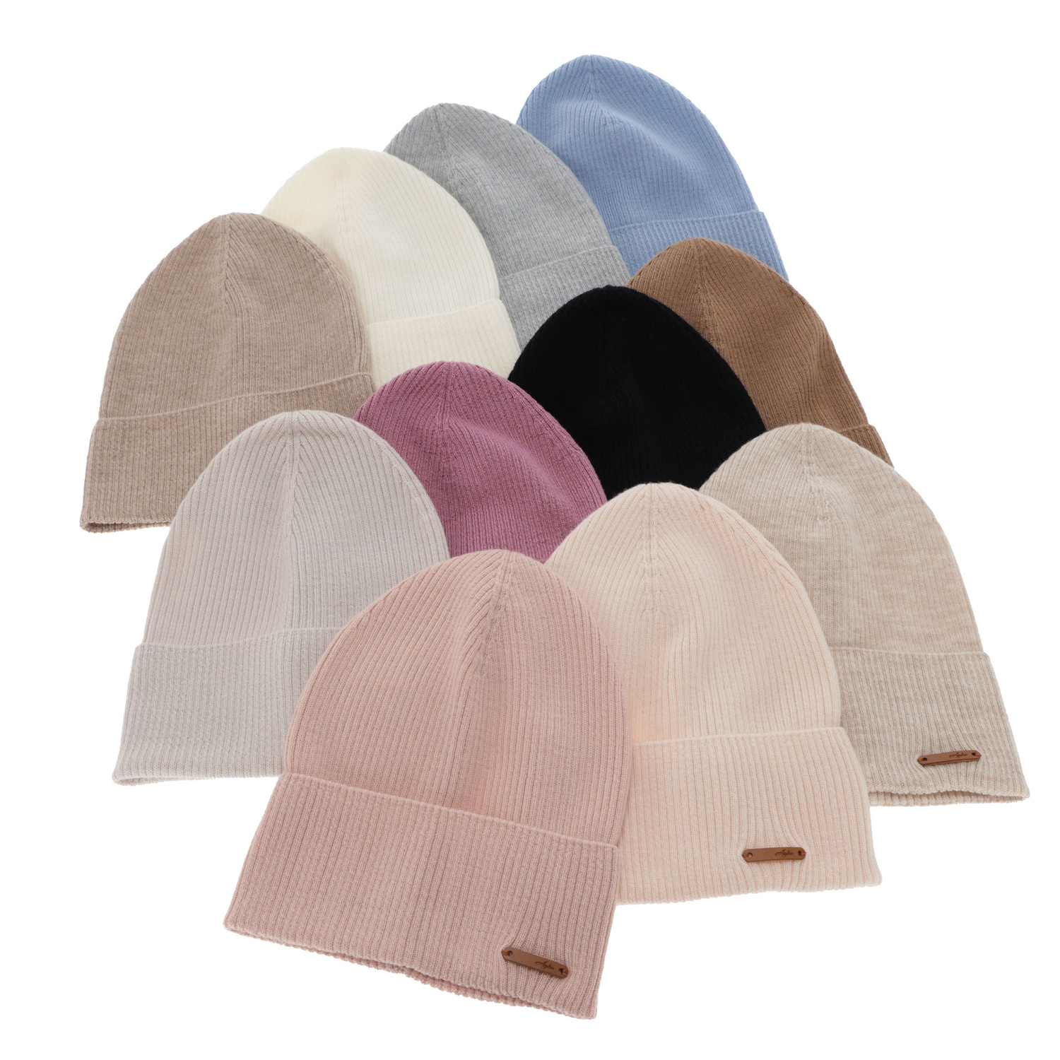 Dam höst/vinter mössa, ljusblå, 100% Merino Ull, Flerra