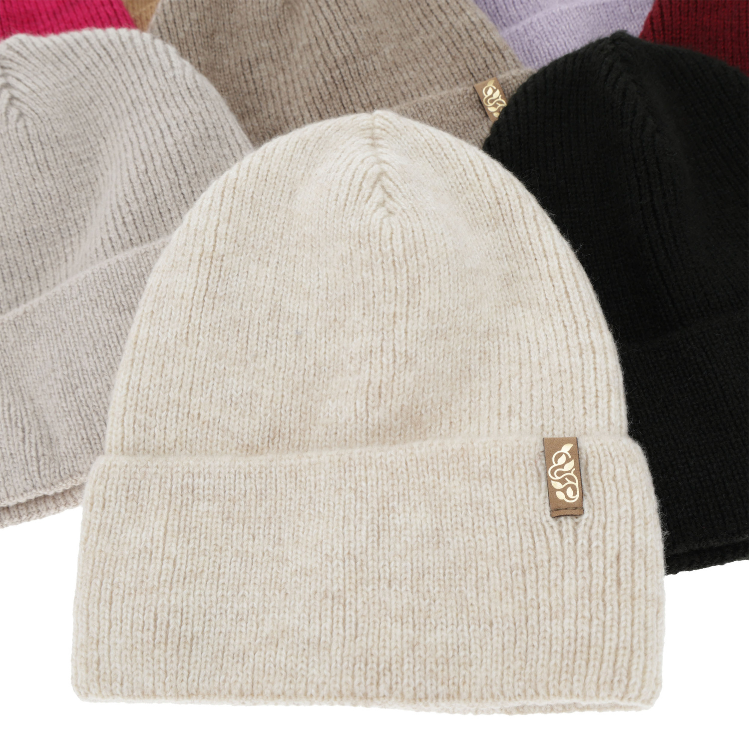 Dam vintermössa, beige, med merinull, Tahoe