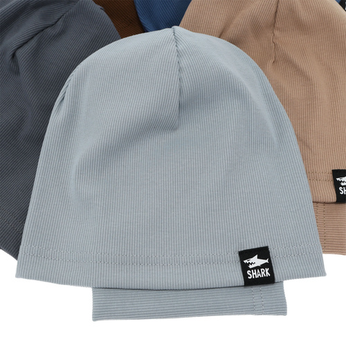 Pojke höst/vår set: mössa och tubhalsduk, bomull, beige, Rumel