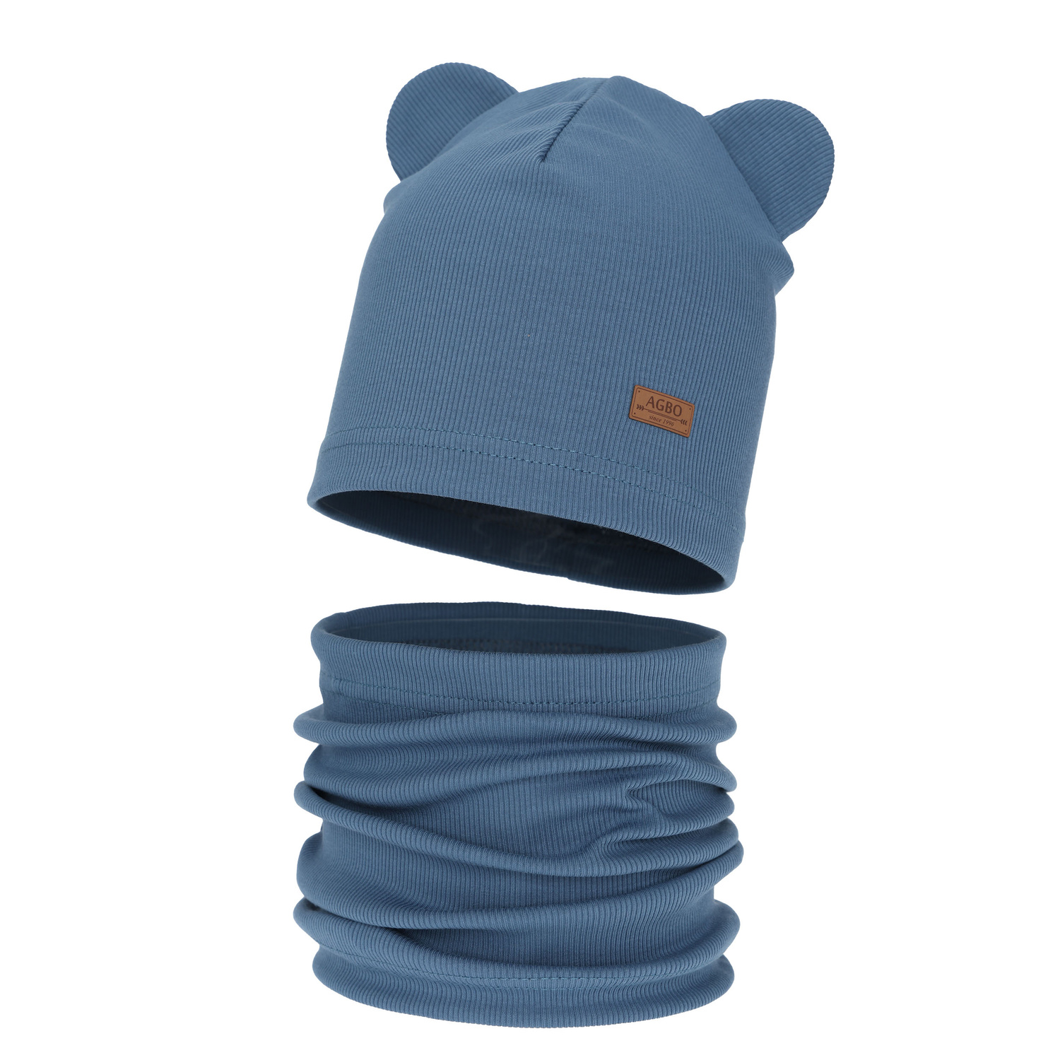 Pojke höst/vår set: mössa och tubhalsduk, blå, Gregory