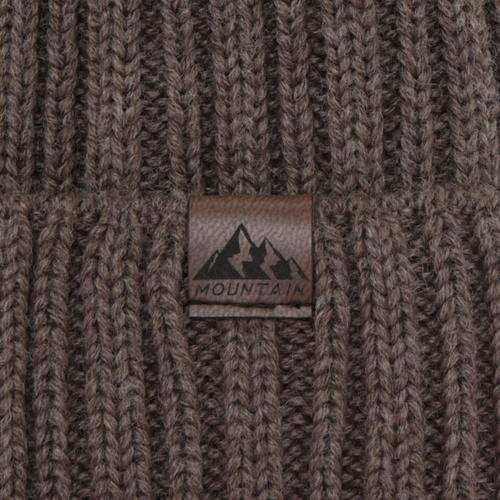 Herr vintermössa, grå, med merinull, Huno