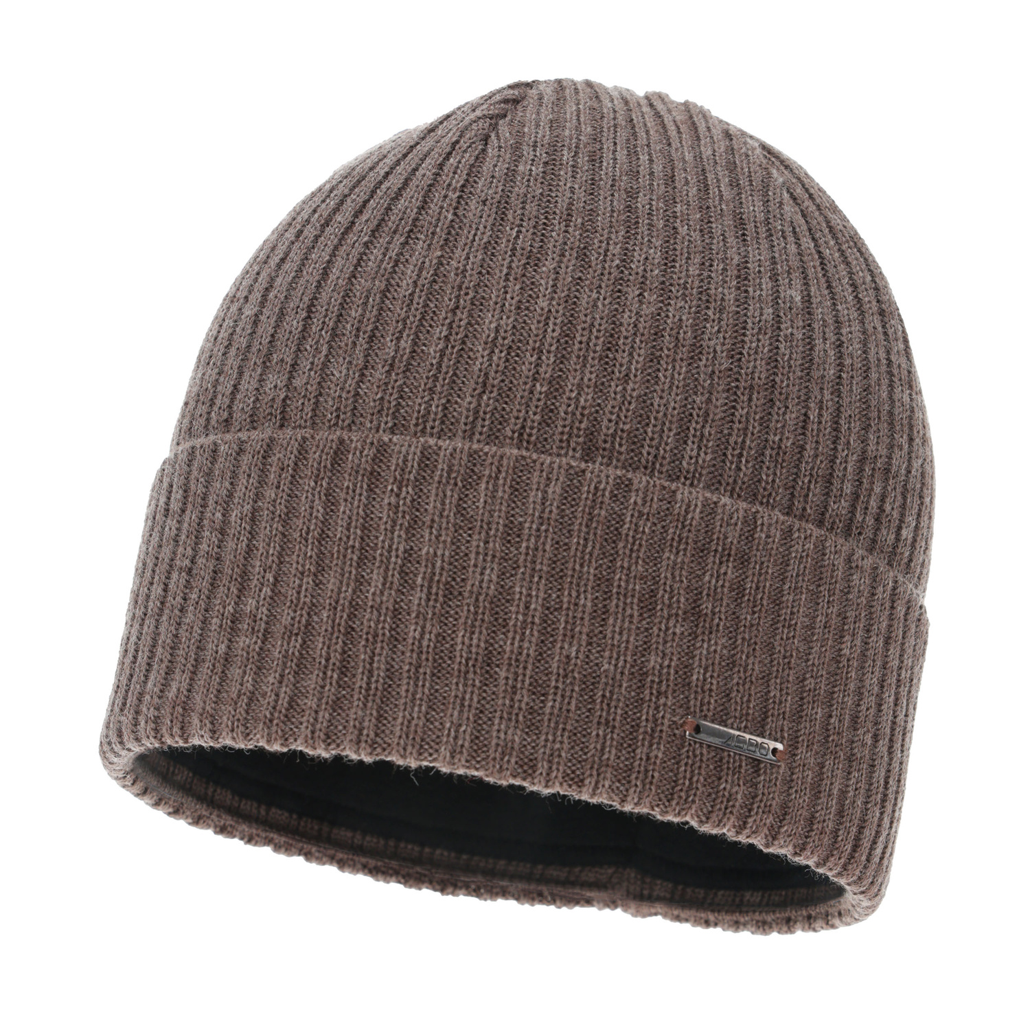 Herr vintermössa, beige, med merinull, Baltor