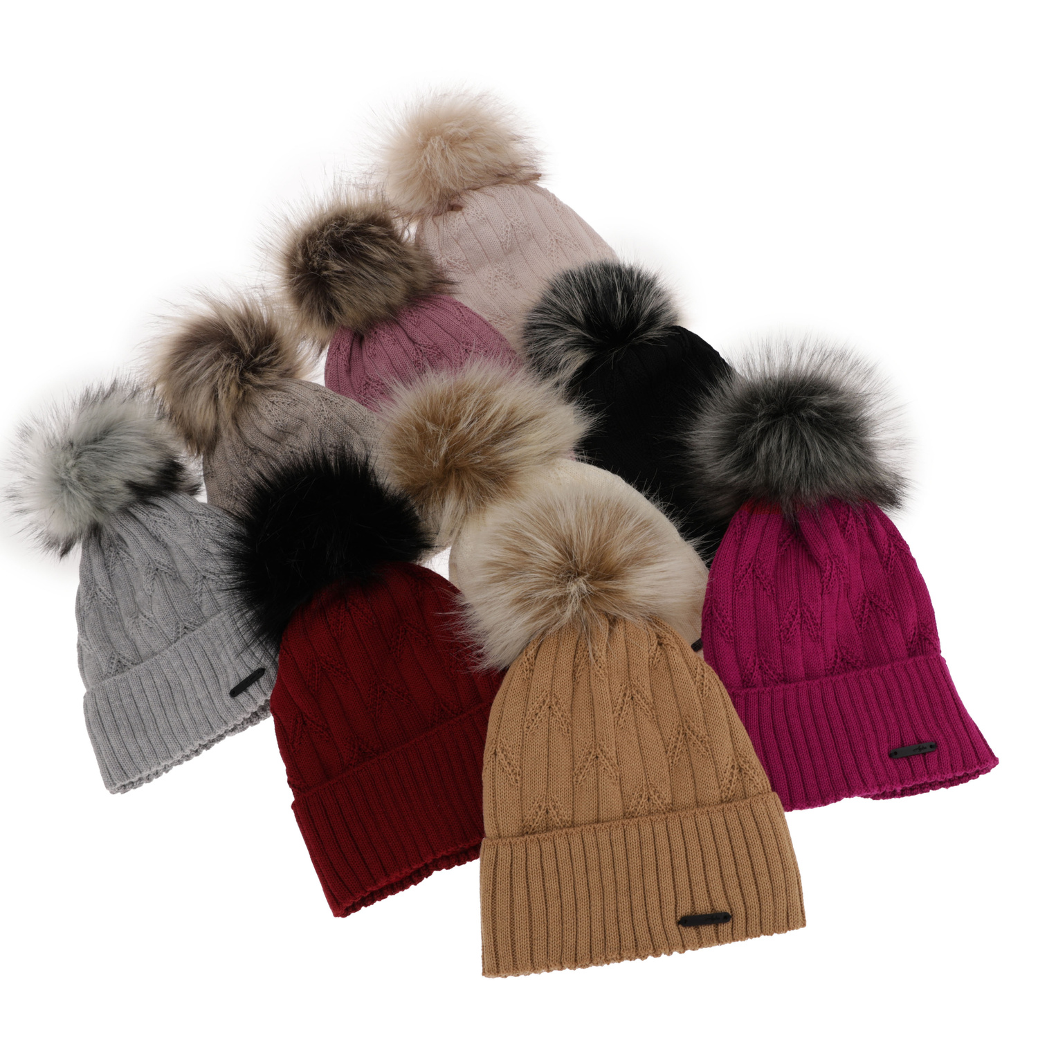 Dam vintermössa, rosa, med merinull, Talaria