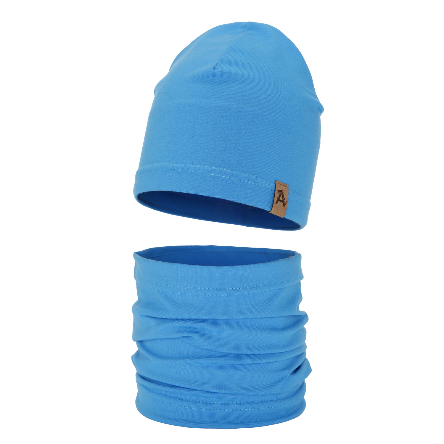 Pojke höst/vår set: mössa och tubhalsduk, blå, Griffin