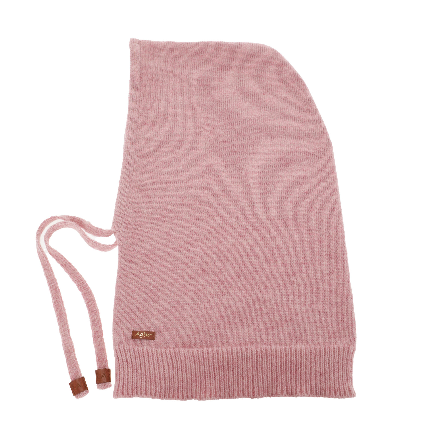 Dam vinter balaclava, rosa, med merinull, Elizabeth