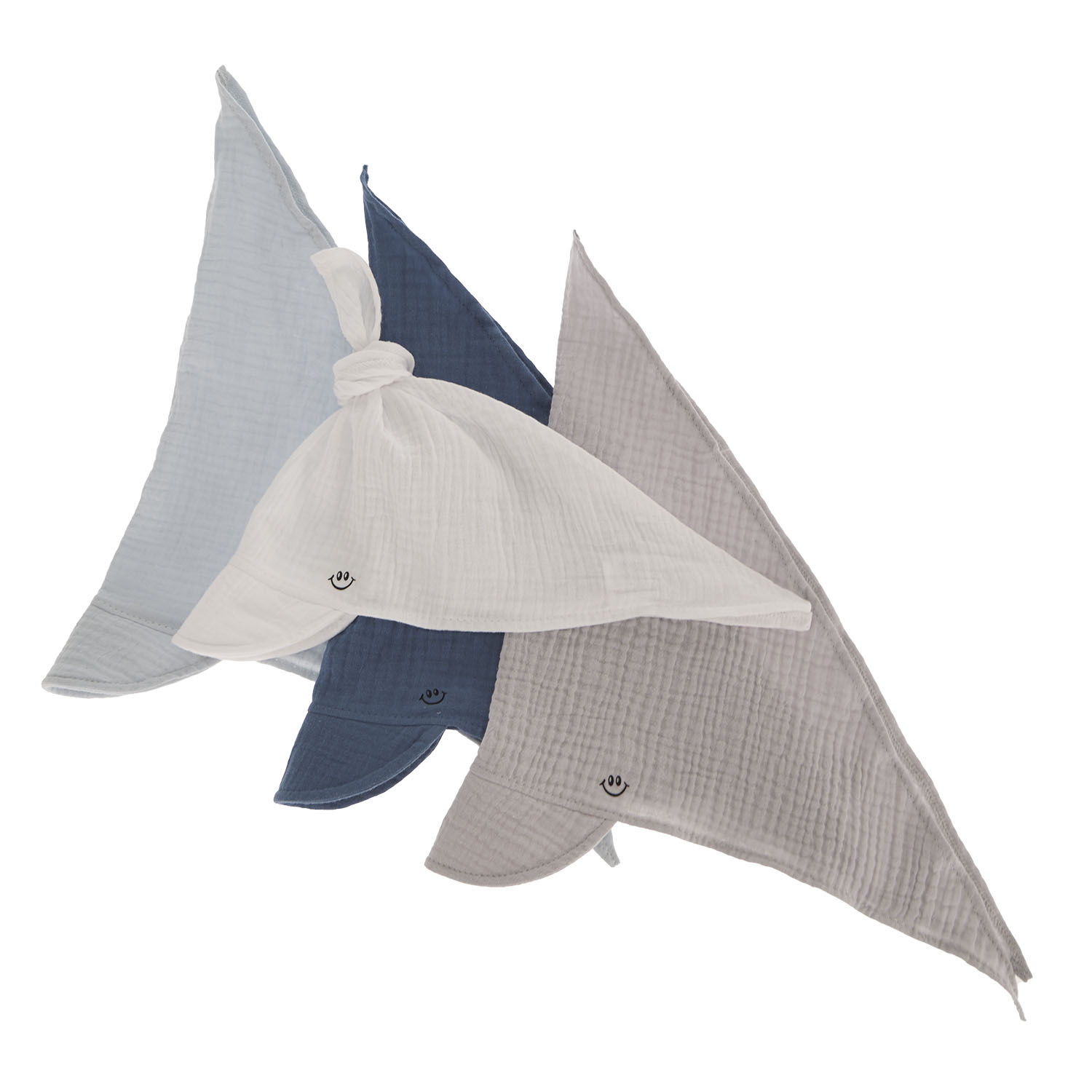Pojke höst/vår muslin huvudduk med visir, beige, Kobo