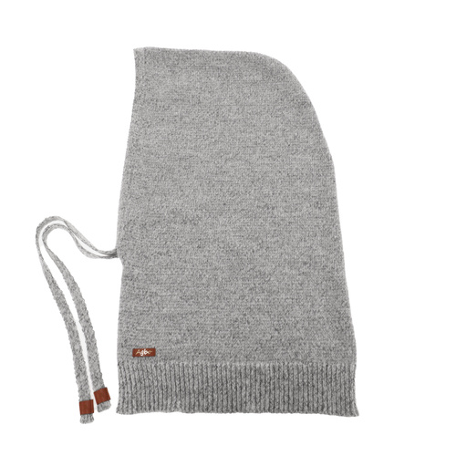 Dam vinter balaclava, ljusgrå, med merinull, Elizabeth