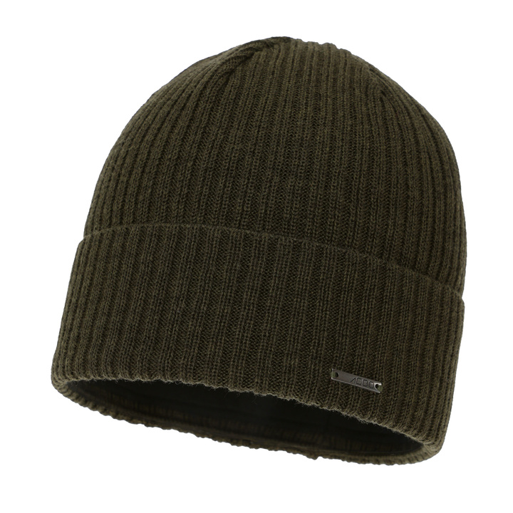 Herr vintermössa, khaki, med merinull, Baltor