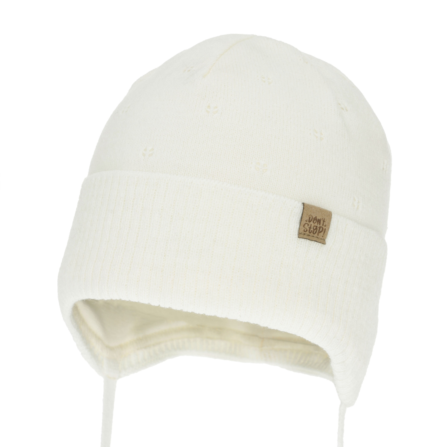 Pojke höst/vår mössa, blå, med knytband, Leif