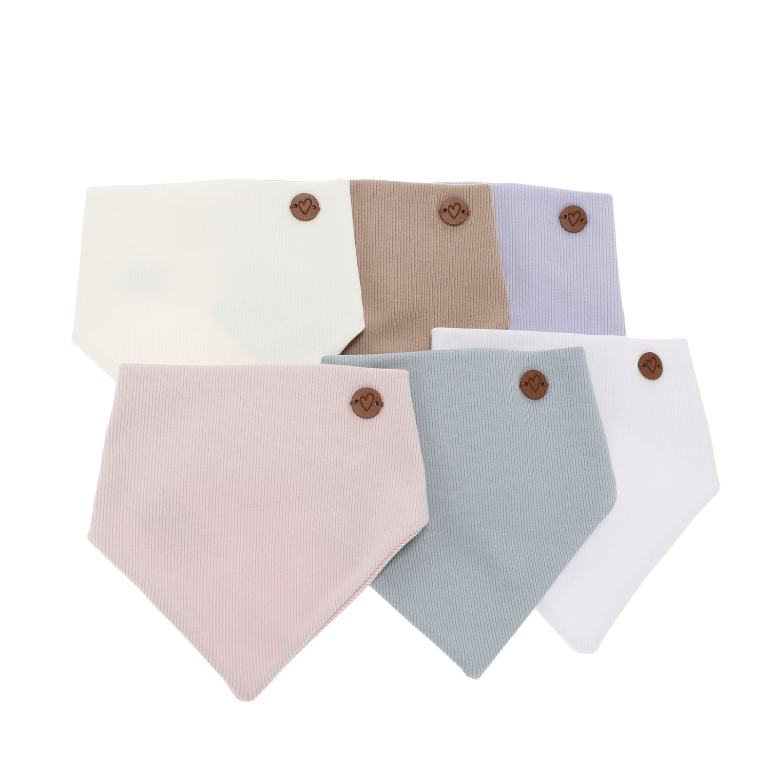 Flicka höst/vår huvudduk, vit, bomull, Lucy