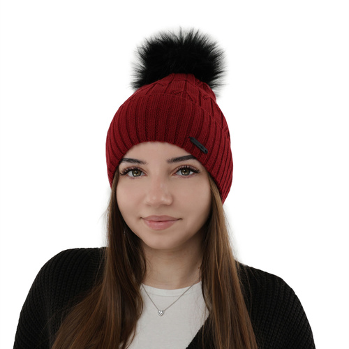 Dam vintermössa, camel, med merinull, Talaria