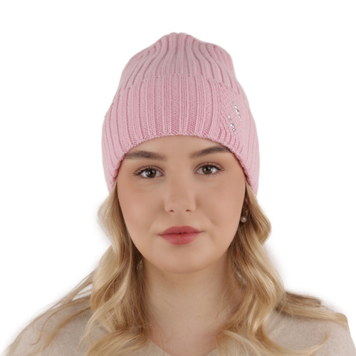 Dam vintermössa, grå, 100% Merino Ull, Ariga