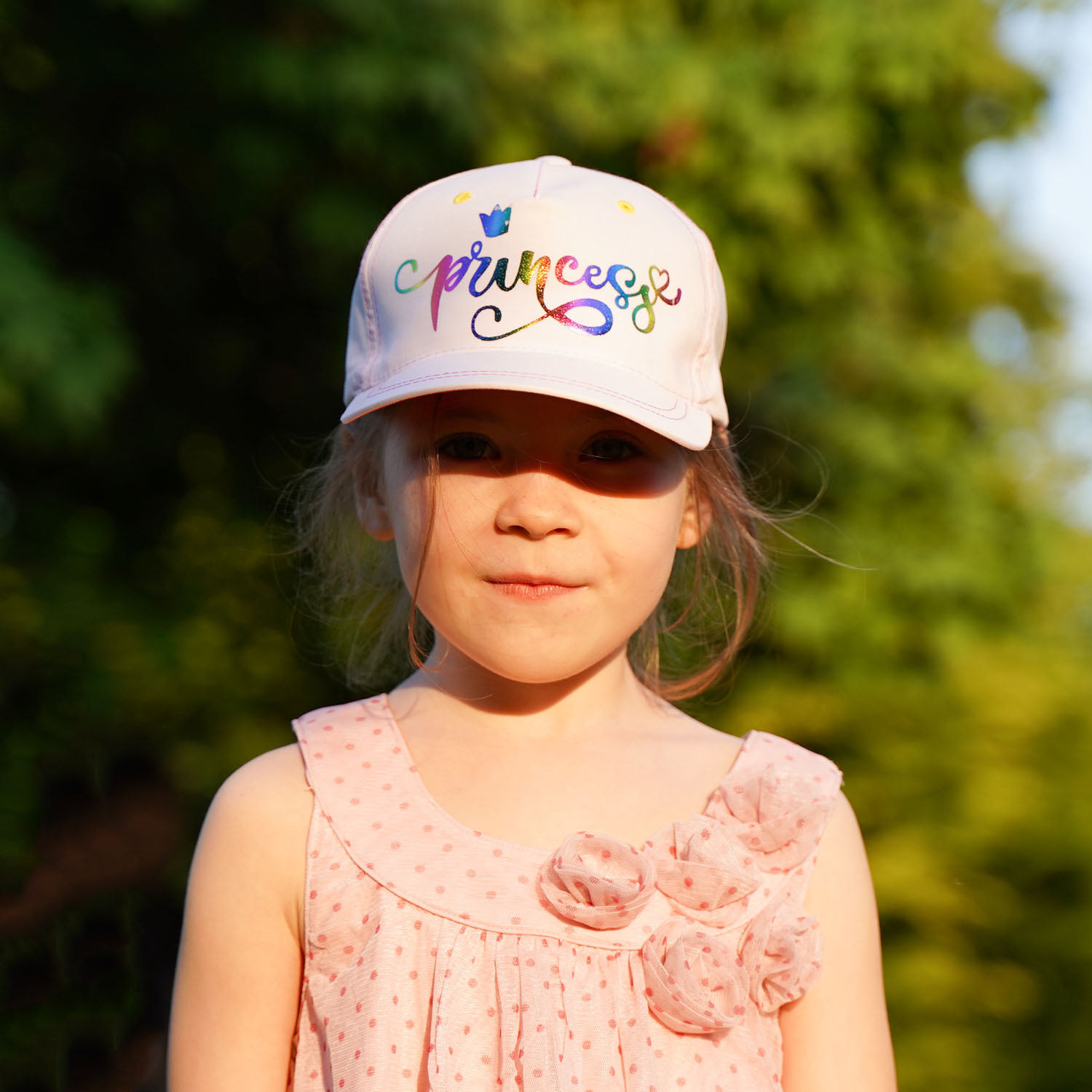 Flicka keps, höst/vår, grå, fodrad med bomull, Princess