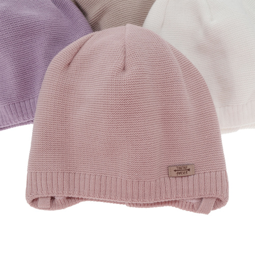 Flicka höst/vår mössa, rosa, med knytband, Svenja