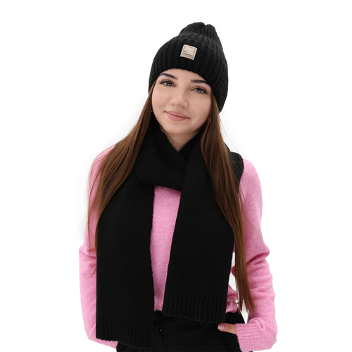 Dam vinter halsduk, beige, ull, Loretta