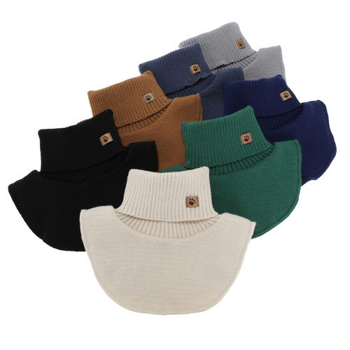 Pojke vinter halsvärmare, mörkgrå, fodrad, Lamor