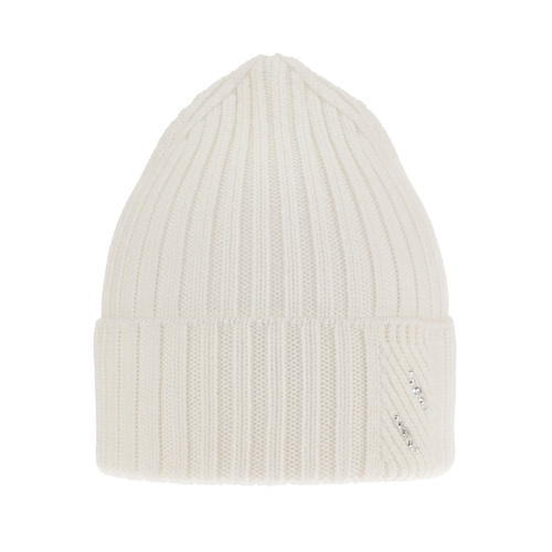 Dam vintermössa, vit, 100% Merino Ull, Ariga