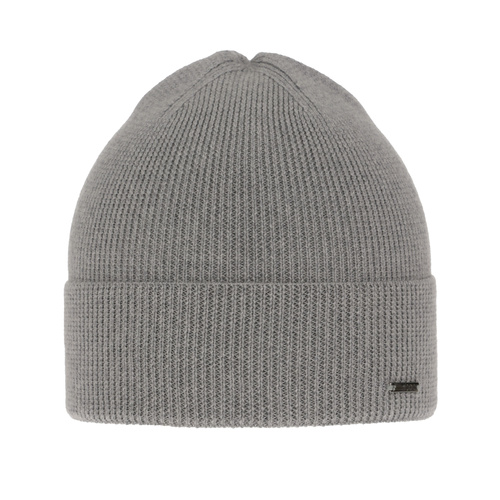 Herr vinter/höst mössa, grå, 100% Merino Ull, Memfis