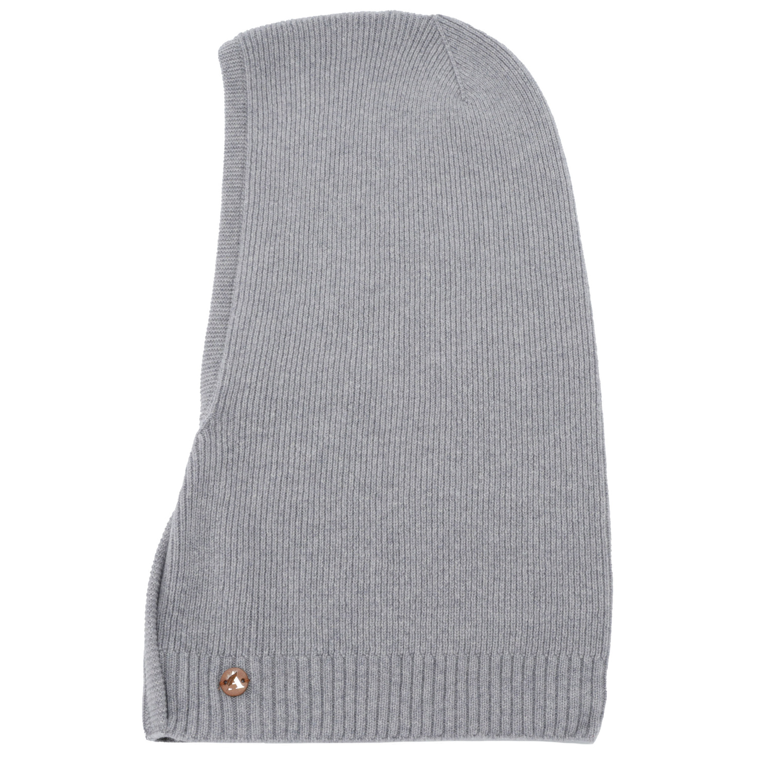 Balaclava höst, vinter, dam, grå, merinull med kaschmir, Kiruna