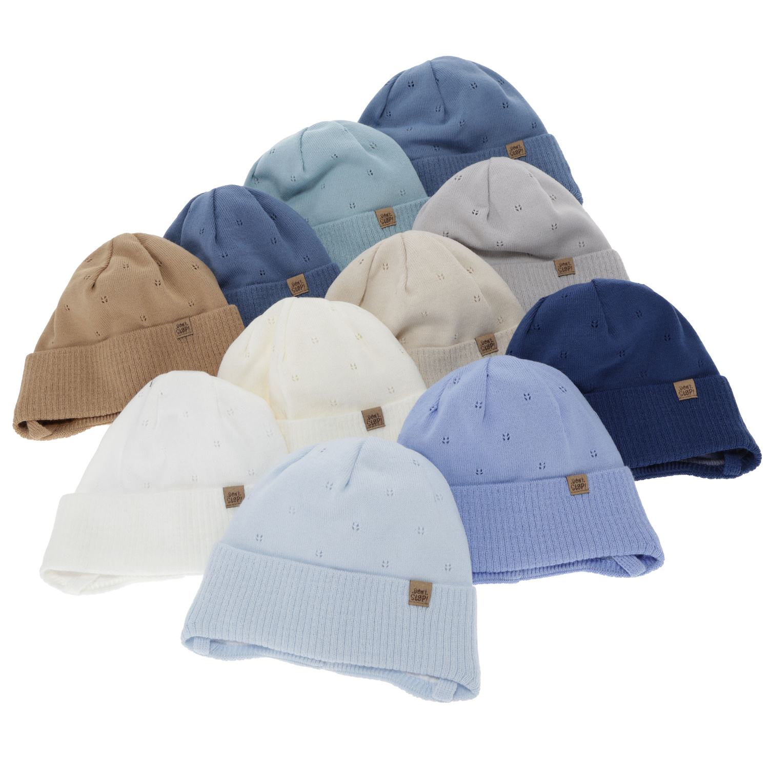 Pojke höst/vår mössa, beige, med knytband, Leif