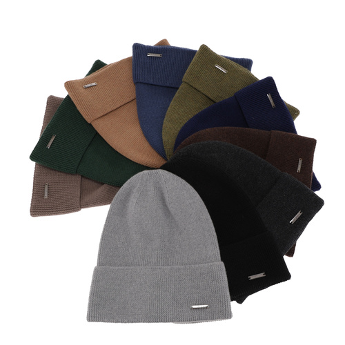 Herr vintermössa, blå, 100% Merino Ull, Memfis