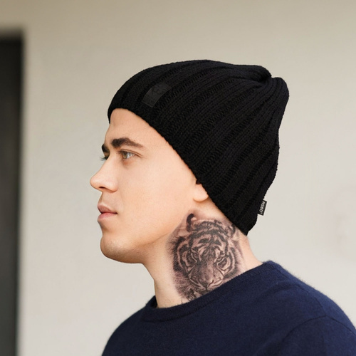 Herr vintermössa, svart, Derek