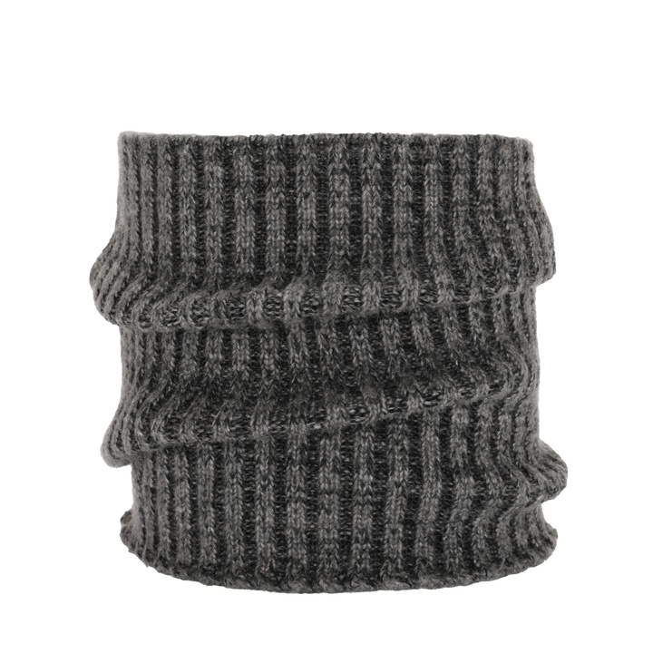 Herr vinter tubhalsduk, mörkgrå, med merinull, Best