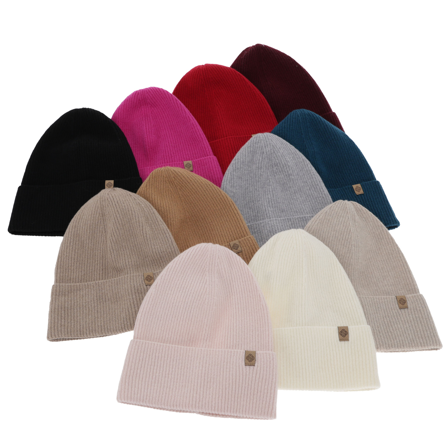 Dam höst/vår mössa, krämfärgad, med merinull, Alineta