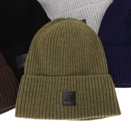 Herr vintermössa, mörkgrå, 100% Merino Ull, Matias