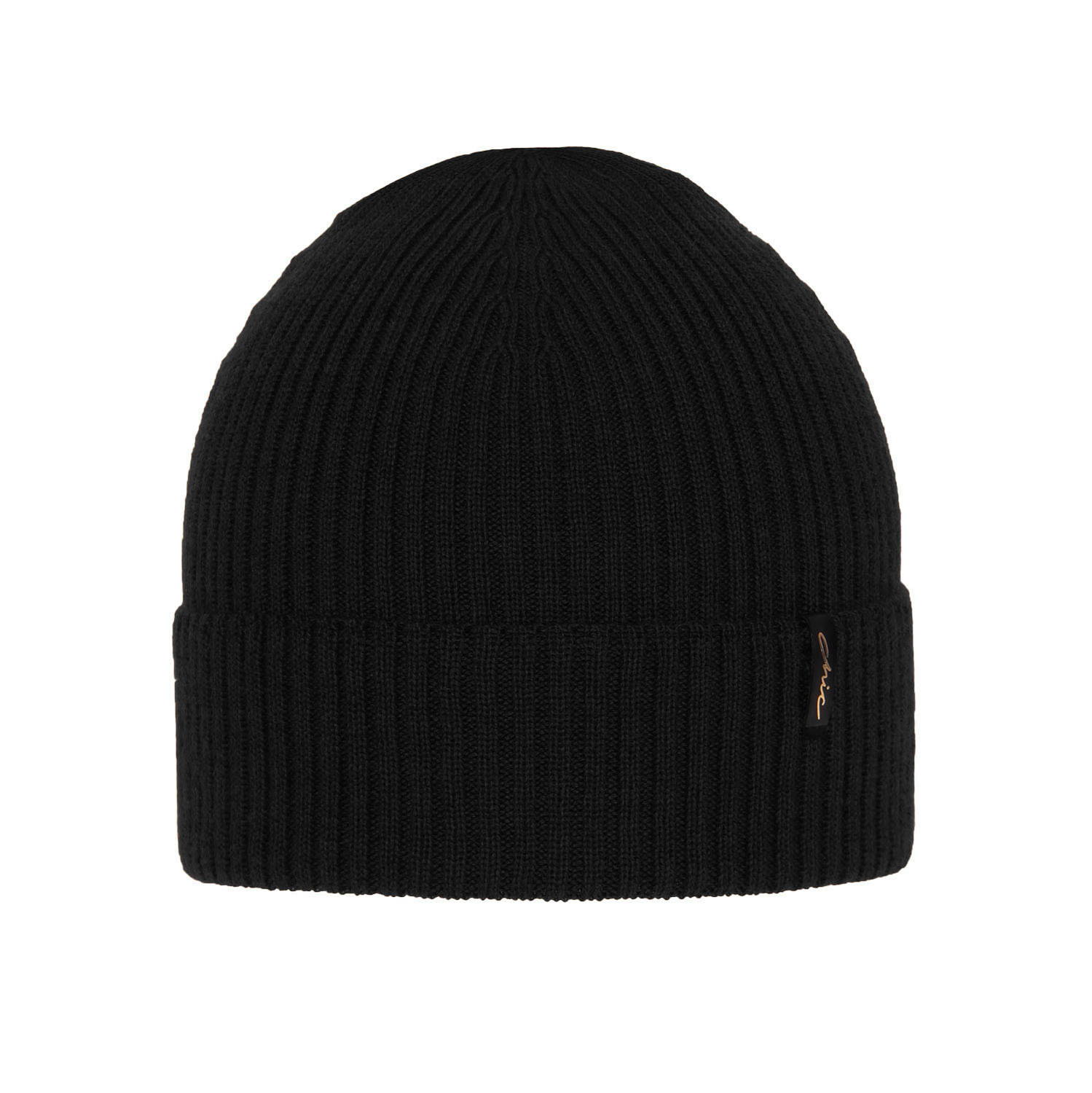 Dam vintermössa, svart, 100% Merino Ull, Megan
