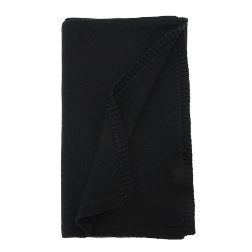 Dam vinter halsduk, svart, 100% Merino Ull, Elonia