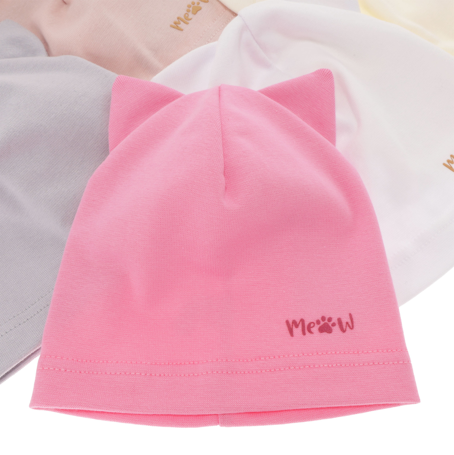 Flicka höst/vår mössa, rosa, Jaspera