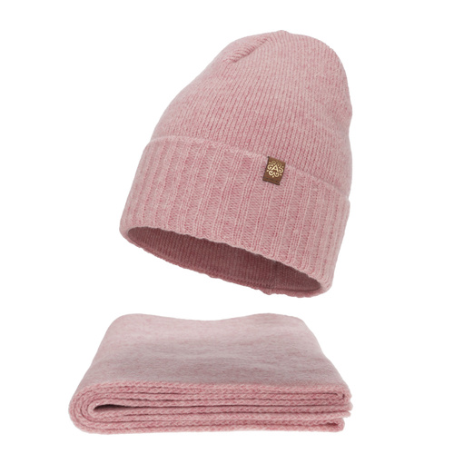 Dam vinter set: mössa och halsduk, röd, Shasta