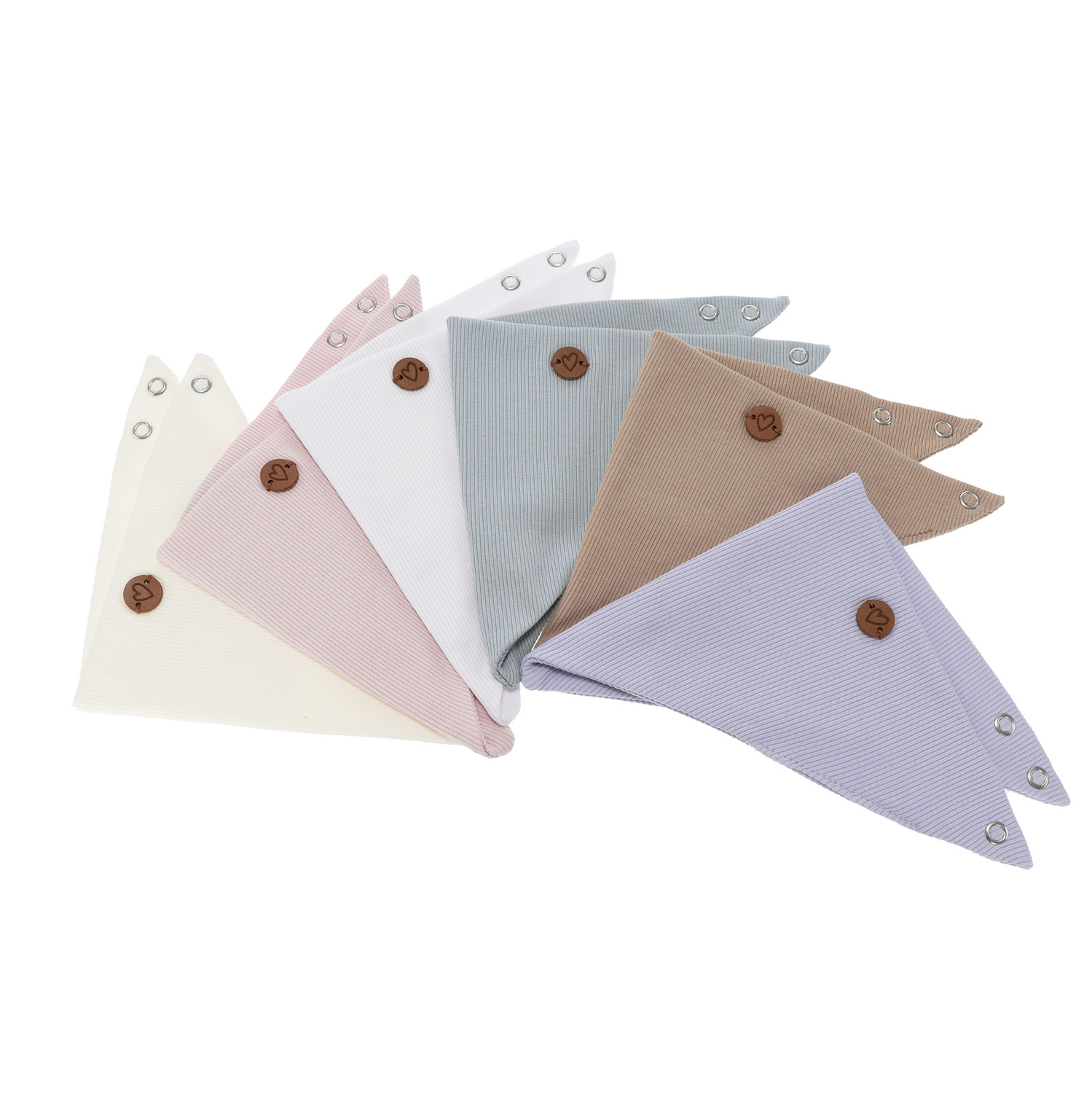 Flicka höst/vår huvudduk, vit, bomull, Lucy