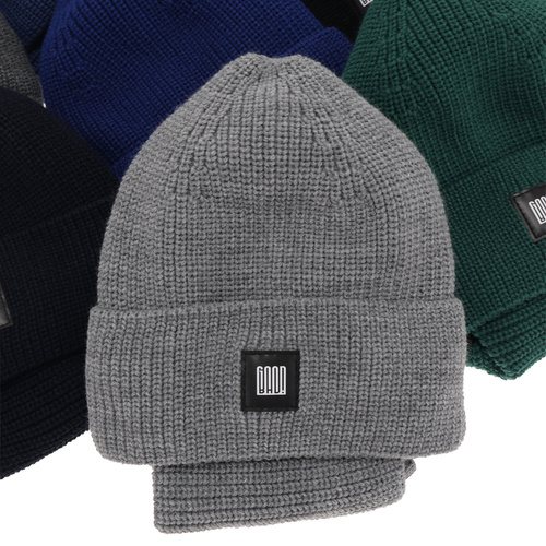 Pojke vinter set: mössa och halsduk, svart, Amadeo