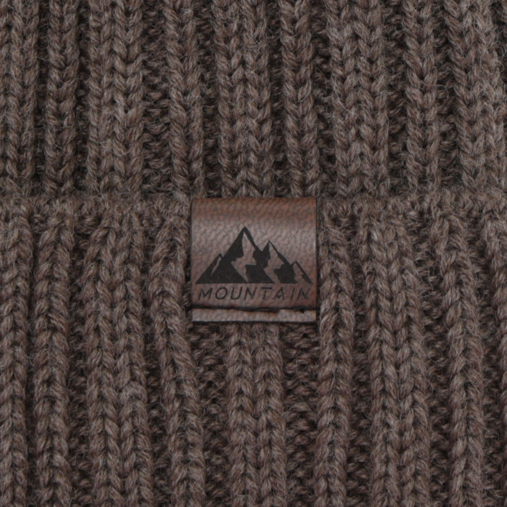 Herr vintermössa, grå, med merinull, Huno