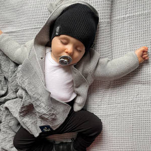 Pojke höst/vår set: mössa och halsduk, blå, med bomull, Tunis