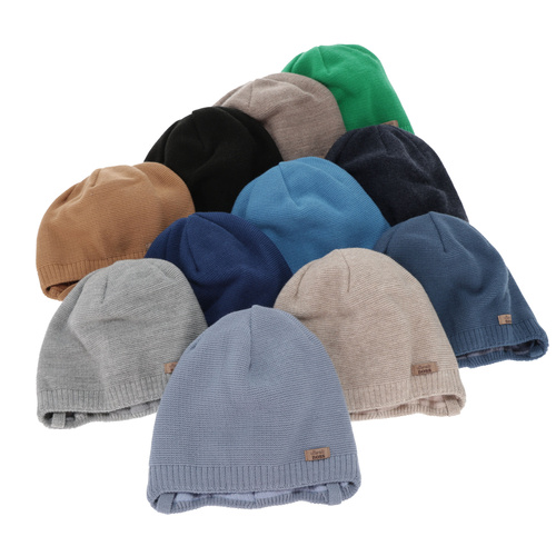 Pojke höst/vår mössa, camel, med knytband, Valdis