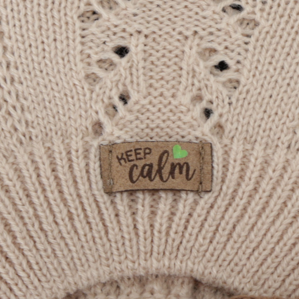 Flicka höst/vår beret, beige, Kevira