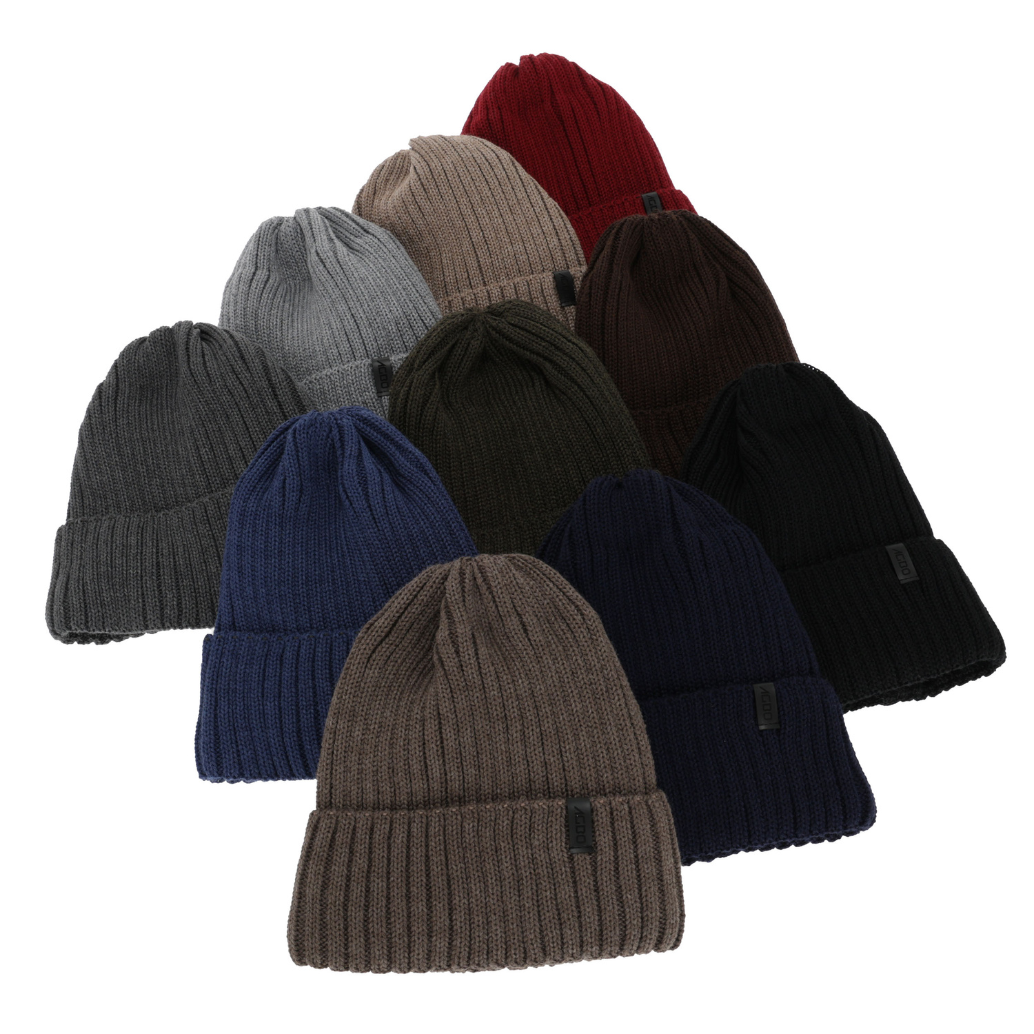 Herr vintermössa, brun, med merinull, Tyrol