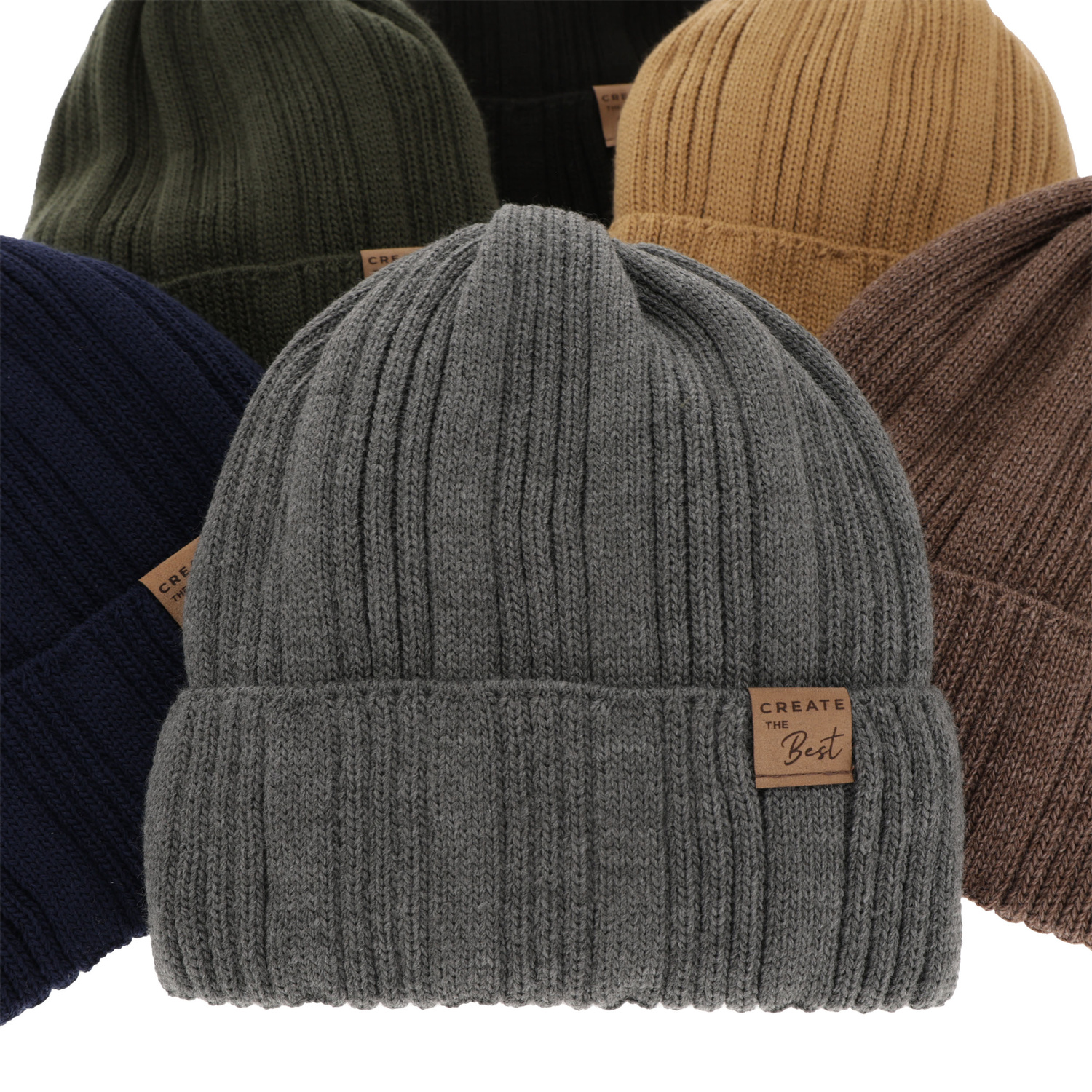 Pojke vinter set: mössa och tubhalsduk, brun, Klaris
