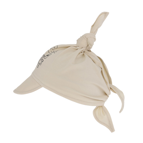 Pojke keps, beige, bomull, Robik