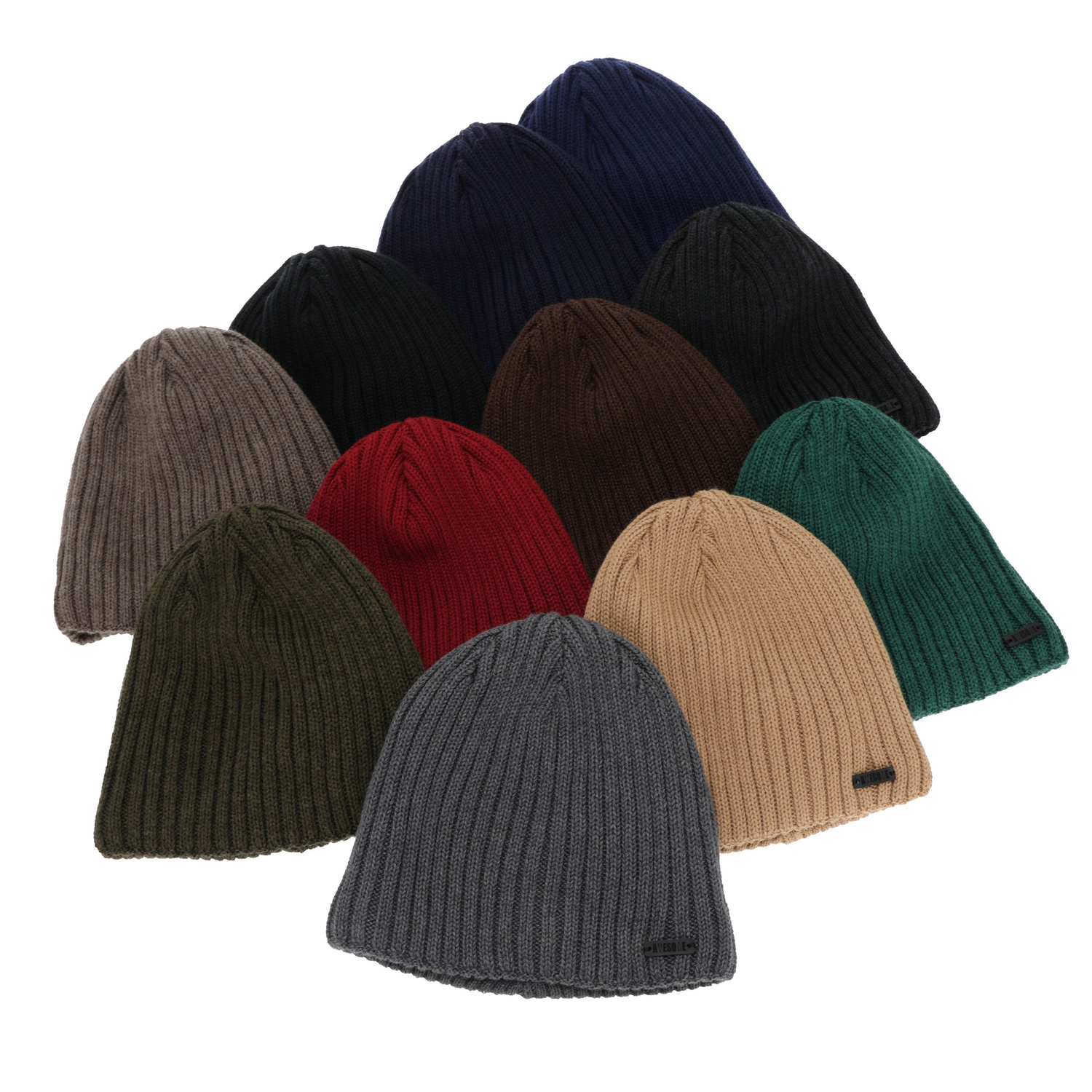 Herr vintermössa, camel, med merinull, Adagio