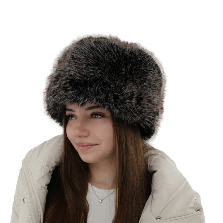 Dam vintermössa, brun, fodrad med ullfleece, Holly